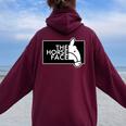 ザ・ホース・フェイス The Horse Face 午年 馬【十二支 干支】2026年 ブランド パロディ 長袖tシャツ レディース オーバーサイズ パーカー バックプリント Maroon