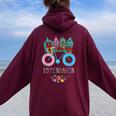 花 コペンハーゲン デンマーク デンマーク お土産 レディース オーバーサイズ パーカー バックプリント Maroon
