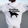 Golden Mama レディース オーバーサイズ パーカー バックプリント White