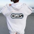 Taito OwlsExe_29_西岸千雅 レディース オーバーサイズ パーカー バックプリント White