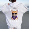 喜寿 77歳 Kiju 猫好き 誕生日 可愛い 男性 女性 レディース オーバーサイズ パーカー バックプリント White