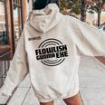 Flowlish GunmaExe_3_髙橋芙由子 レディース オーバーサイズ パーカー バックプリント Sand