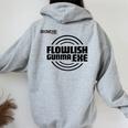 Flowlish GunmaExe_3_髙橋芙由子 レディース オーバーサイズ パーカー バックプリント Sport Grey