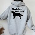 Golden Mama レディース オーバーサイズ パーカー バックプリント Sport Grey
