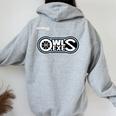 Taito OwlsExe_29_西岸千雅 レディース オーバーサイズ パーカー バックプリント Sport Grey