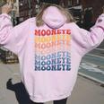 Mooneye Groovy レトロフィッシュ レディース オーバーサイズ パーカー バックプリント Light Pink