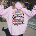Sign My 3Rd Grade Last Day 2026 Autographs シグネチャーアート レディース オーバーサイズ パーカー バックプリント Light Pink