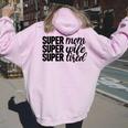 Super Mom、Super Wife、Super Tired、 Mother's Day レディース オーバーサイズ パーカー バックプリント Light Pink