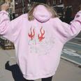 美的 ヒップホップ Y2k Hip Hop 服 レトロ ヴィンテージ ストリートウェア ファッション 女性 男性 スカル レディース オーバーサイズ パーカー バックプリント Light Pink