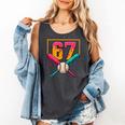 Baseball Ice Cream Drip Number 67 Player 67th Birthday Premium Tri-Blend Comfort Colors Tank Top Pepper Baseball Ice Cream Drip Number 67 Player 67th Birthday Premium Tri-Blend Comfort Colors Tank Top Pepper