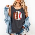 Football Baseball Player Football Baseball Mom Comfort Colors Tank Top Pepper