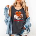 Happy Valentine’s Basketball Football Valentine Baseball Comfort Colors Tank Top Pepper
