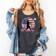 Women's Batter Patriotic American Flag Baseball Silks Comfort Colors Tank Top Pepper Women's Batter Patriotic American Flag Baseball Silks Comfort Colors Tank Top Pepper