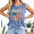 American Flag Baseball Player Bat Fan Catcher Pitcher USA Comfort Colors Tank Top Blue Jean American Flag Baseball Player Bat Fan Catcher Pitcher USA Comfort Colors Tank Top Blue Jean