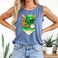 Baseball Life Style Ice Cream Drip Green Premium Tri-Blend Comfort Colors Tank Top Blue Jean