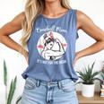 Baseball Mom It's Not For The Weak Funny Baseball Mom Women Comfort Colors Tank Top Blue Jean