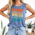 Baseball Moms Against Baseball Pants Groovy Softball Comfort Colors Tank Top Blue Jean