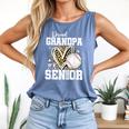 Proud Grandpa Of A 2026 Senior Baseball Graduation Leopard Comfort Colors Tank Top Blue Jean