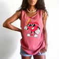 Heart Play Baseball Valentine's Day Teens Boys Girls Kids Comfort Colors Tank Top Watermelon