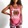 I Tackled 100 Days Of School Baseball Player Kids Teacher Comfort Colors Tank Top Watermelon