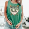 100 Days Of School Home Plate Camo Baseball Dripping Boys Comfort Colors Tank Top Violet