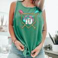 10th Birthday Baseball Bat Ice-Cream Drip 10yrs Old Boys Comfort Colors Tank Top Violet