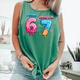 I Was 6 Now I'm 7 Birthday Baseball Drip For Boys Kid Comfort Colors Tank Top Violet