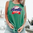 Auntie Rookie Of Year 1st Birthday Baseball Theme Matching Comfort Colors Tank Top Violet