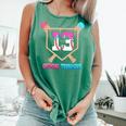 Baseball 13 Year Ice Cream Drip 13th Bday Official Teenager Comfort Colors Tank Top Violet