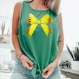 Baseball Bow Baseball Mom Women Baseball Mama Comfort Colors Tank Top Violet