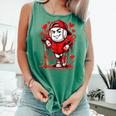 Baseball Drip Icecream Heart Red Valentine Day Boys Kids Comfort Colors Tank Top Violet