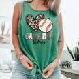 Baseball Game Day Vibes Baseball Mom Mama Leopard Cute Comfort Colors Tank Top Violet