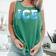 Baseball ICE Ice Cream Drip Baseball Drip Baseball Comfort Colors Tank Top Violet