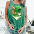 Baseball Life Style Ice Cream Drip Green Premium Tri-Blend Comfort Colors Tank Top Violet