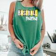Baseball Mama Yellow Leopard Print Baseball Mom Gear Sports Comfort Colors Tank Top Violet