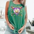 Baseball Mardi Gras Carnival Party Mask Ice Cream Drip Boys Comfort Colors Tank Top Violet