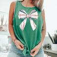 Baseball Mom Coquette Bow Baseball Mama Comfort Colors Tank Top Violet