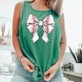 Baseball Mom Coquette Bow Mother's Day Baseball Mom Tees Comfort Colors Tank Top Violet