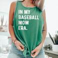 In My Baseball Mom Era Son Baseball Player Pitcher Catcher Comfort Colors Tank Top Violet