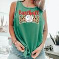 Baseball Mom Leopard Print Cute Mother's Day Sport Lover Comfort Colors Tank Top Violet