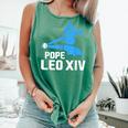 Da Pope Leo XIV Baseball Comfort Colors Tank Top Violet Da Pope Leo XIV Baseball Comfort Colors Tank Top Violet