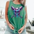 Halloween Baseball Skull Drip Baseball Lifestyle Boy Men Comfort Colors Tank Top Violet