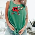Heart Valentines Day Baseball Men Boys Kids Teens Comfort Colors Tank Top Violet