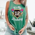 It's My 12th Birthday Baseball Fan Celebration Comfort Colors Tank Top Violet It's My 12th Birthday Baseball Fan Celebration Comfort Colors Tank Top Violet