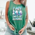 Kids 100 Days Of School 100th Day Baseball Ice Cream Drip Comfort Colors Tank Top Violet
