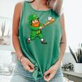 Leprechaun Playing Baseball St Patricks Day Men Boys Kids Comfort Colors Tank Top Violet