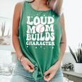 Loud Baseball Mom Builds Character Comfort Colors Tank Top Violet Loud Baseball Mom Builds Character Comfort Colors Tank Top Violet