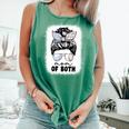 Mom Of Both Volleyball And Baseball Mom For Women Messy Bun Comfort Colors Tank Top Violet Mom Of Both Volleyball And Baseball Mom For Women Messy Bun Comfort Colors Tank Top Violet