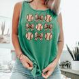 Soccer Bow Game Day Baseball Coquette Bow Women Girls Comfort Colors Tank Top Violet