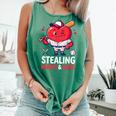 Stealing Hearts And Bases Baseball Player Valentine's Day Comfort Colors Tank Top Violet Stealing Hearts And Bases Baseball Player Valentine's Day Comfort Colors Tank Top Violet